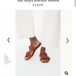 Staud Maya Ruched Sandal - 40